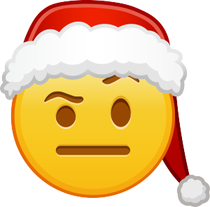 表情圣诞节emoji表情包思考