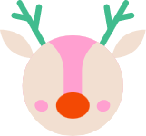 圣诞节圣诞动物抽象鹿