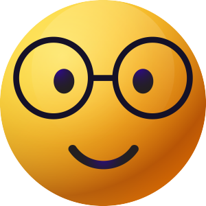 emoji表情眼镜卡通图标