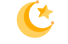 宗教弯月新月星星装饰