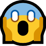 害怕emoji贴纸图标icon