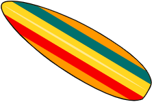 冲浪板插画