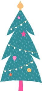 圣诞节日创意装饰杉树