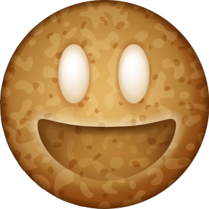开心姜饼人卡通笑脸表情