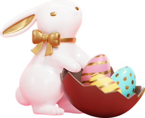 兔子动物复活节彩蛋节日