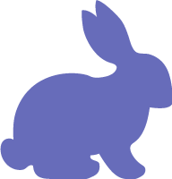 兔兔子动物哺乳动物剪影