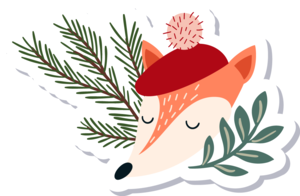 狐狸圣诞圣诞节动物节日