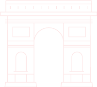 地标凯旋门法国巴黎建筑