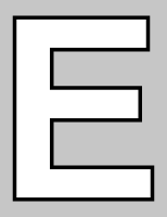 字母e镂空字母装饰装饰元素