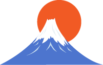 富士山新年日本日系和风