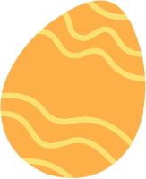 蛋彩蛋复活节卡通扁平