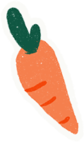 胡萝卜蜡笔画蔬菜生鲜果蔬