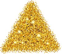 三角形几何亮片金粉质感