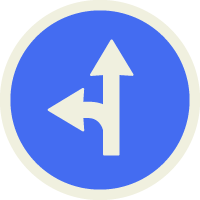 路牌指示牌箭头交通路牌直行