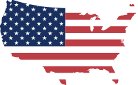 美国美利坚美国地图美国国旗地图
