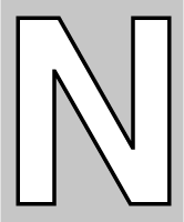 字母n镂空字母装饰装饰元素