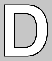 字母d镂空字母装饰装饰元素