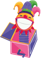 愚人节小丑小丑盒子惊吓盒子搞怪