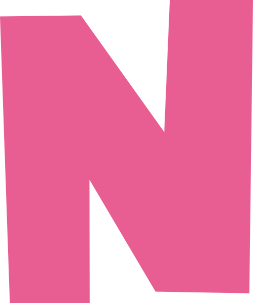 字母n文字字体设计英文