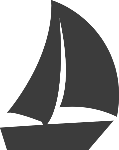 帆船船交通工具图标标识