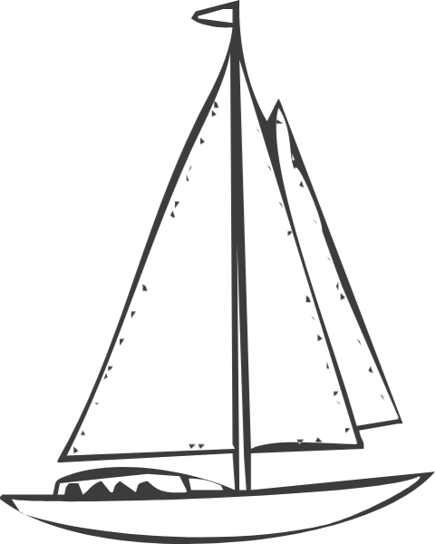 小帆船帆船交通工具船旅游