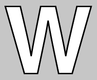 字母w镂空字母装饰装饰元素