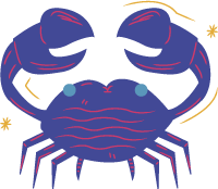 螃蟹巨蟹巨蟹座星座食物
