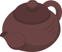 茶壶壶插画扁平