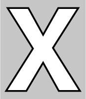 字母x镂空字母装饰装饰元素