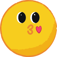 emoji表情表情包嘟嘴kiss