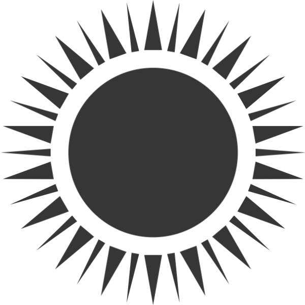 太阳小太阳图标标识发光