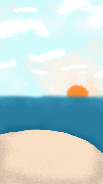 沙滩海边日出背景图片