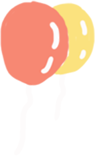 气球童年童趣生日祝福