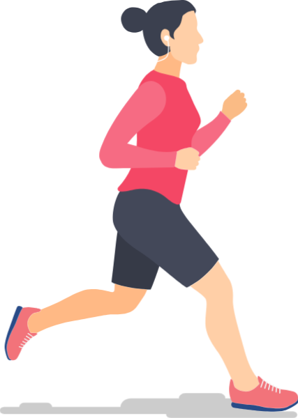 女生健身女人女性跑步