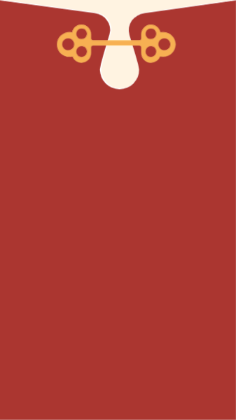 旗袍红包信封装饰装饰元素
