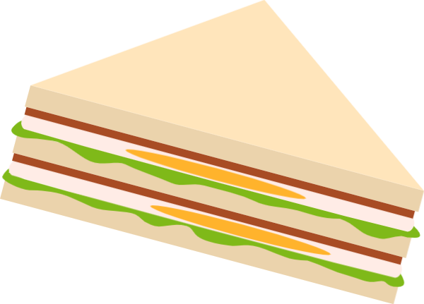 西点手绘食材三明治美食