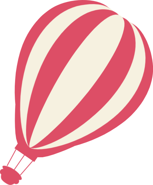 热气球气球红白飞行旅游