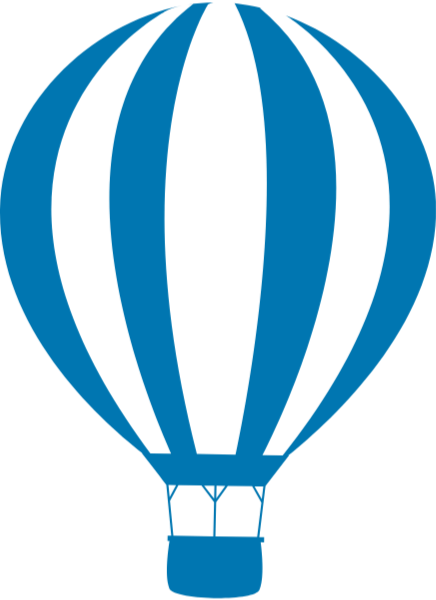 热气球气球手绘旅游飞行