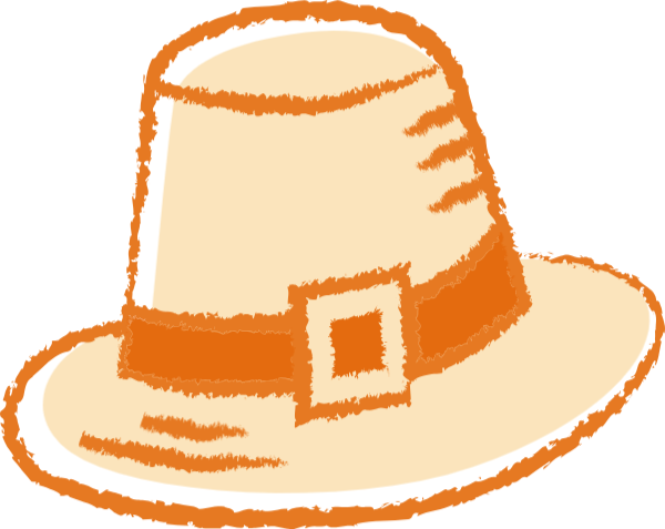 帽子草帽橙色手绘时髦