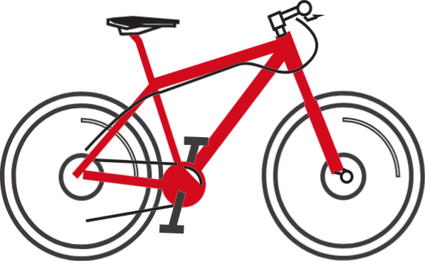 自行车脚踏车单车车交通工具