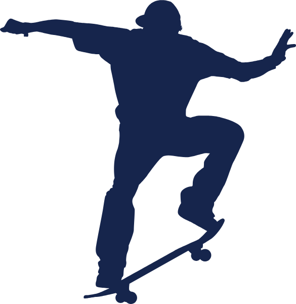 人人物滑滑板滑板装饰