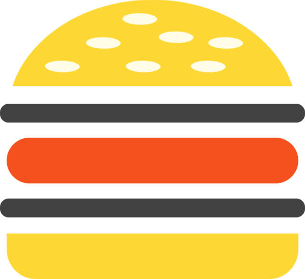 汉堡汉堡包西餐快餐卡通