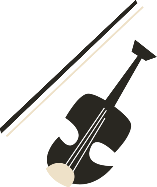 卡通装饰元素小提琴乐器音乐