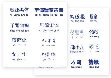 Fotor海报字体
