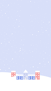 雪景下雪手机壁纸模板